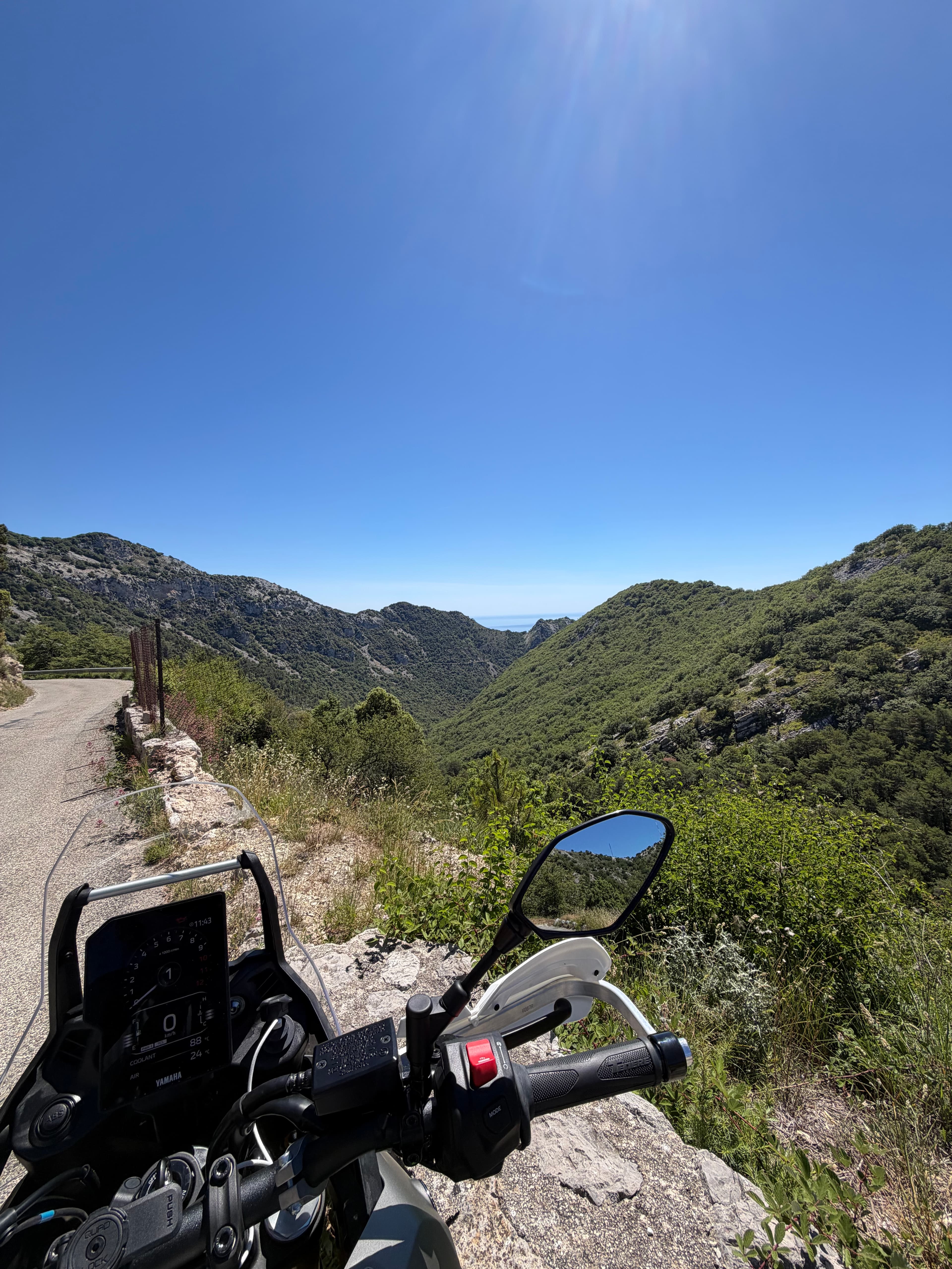 Monaco -> Saorge motorcycle route